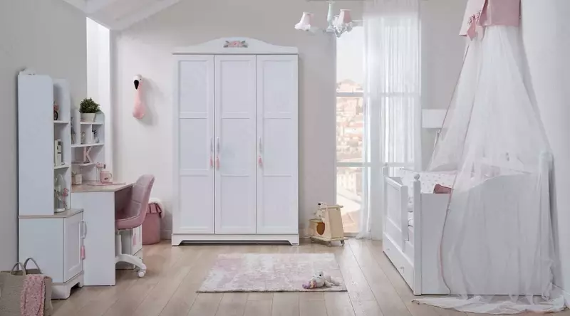 Beshikli divan bilan "BIANCA" mebel to'plami