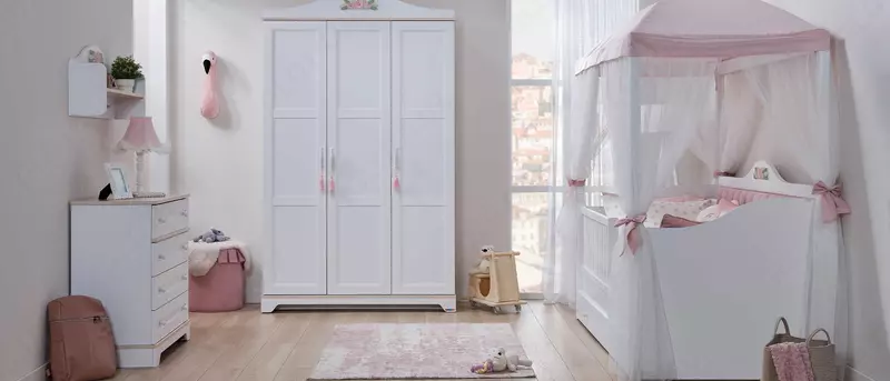 Beshikli divan bilan "BIANCA" mebel to'plami