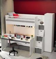 по запросу Кроватка двухъярусная с рабочей зоной Neo