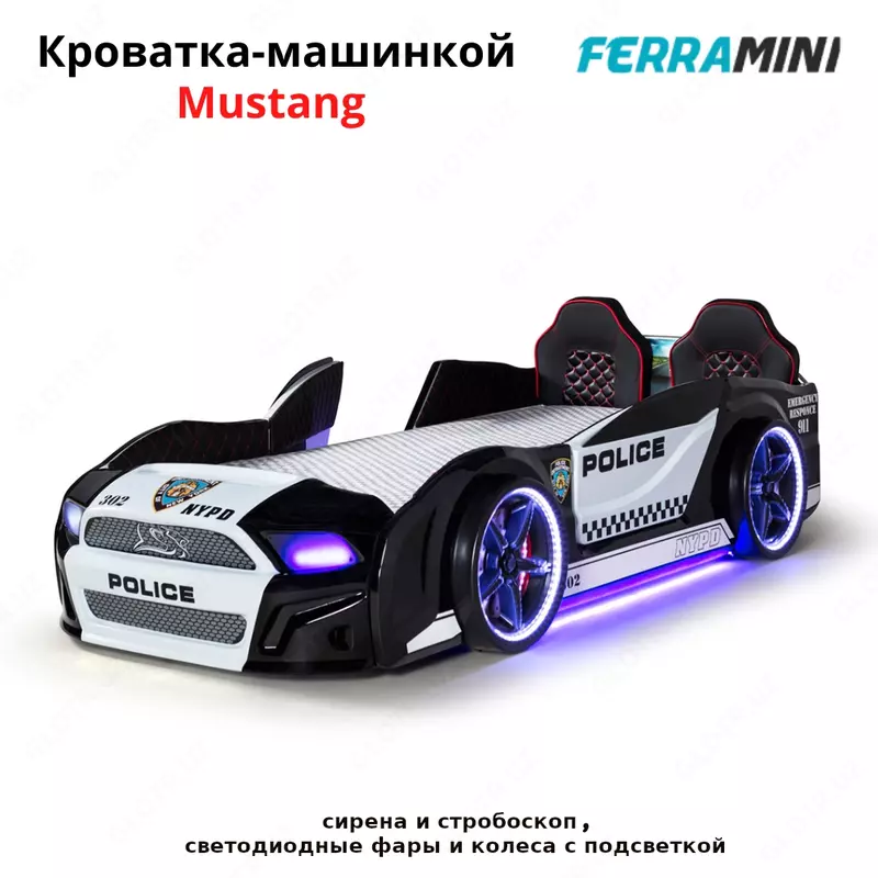 Кроватка-машинка Mustang от Ferramini 🇹🇷 (Турция)