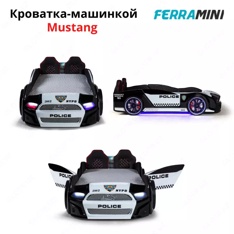 Кроватка-машинка Mustang от Ferramini 🇹🇷 (Турция)