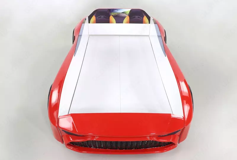 🚗 Кровать-машина Red Aston с пультом дистанционного управления и музыкой от Ferramini 🇹🇷 (Турция) (без открытия дверей)