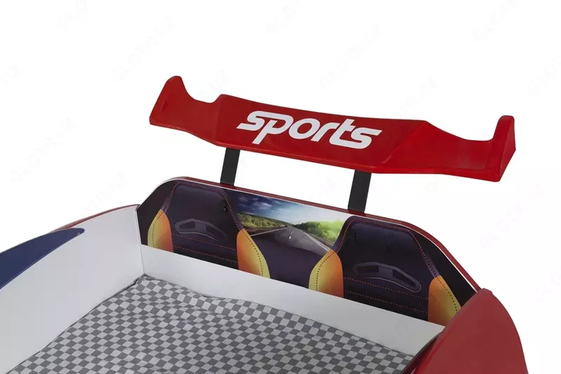 🚗 Кровать-машина Red Aston с пультом дистанционного управления и музыкой от Ferramini 🇹🇷 (Турция) (без открытия дверей)