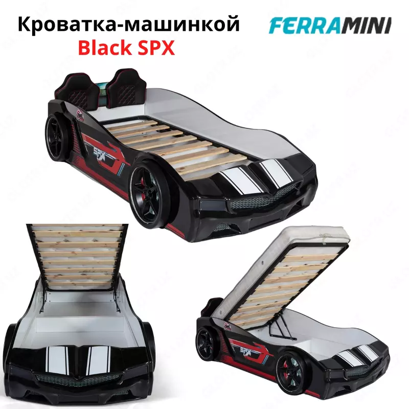 Кровать-машина Black SPX от Ferramini 🇹🇷 (Турция) (без открытия дверей)