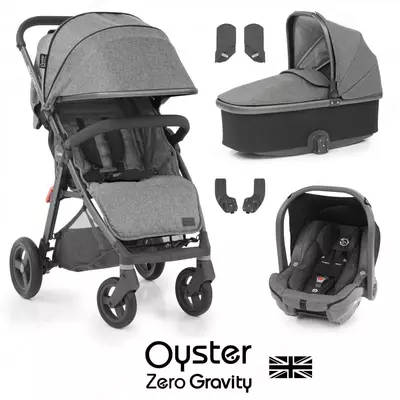 Oyster Zero Gravity Mercury 3v1 bolalar aravachasi, Angliya (kulrang)