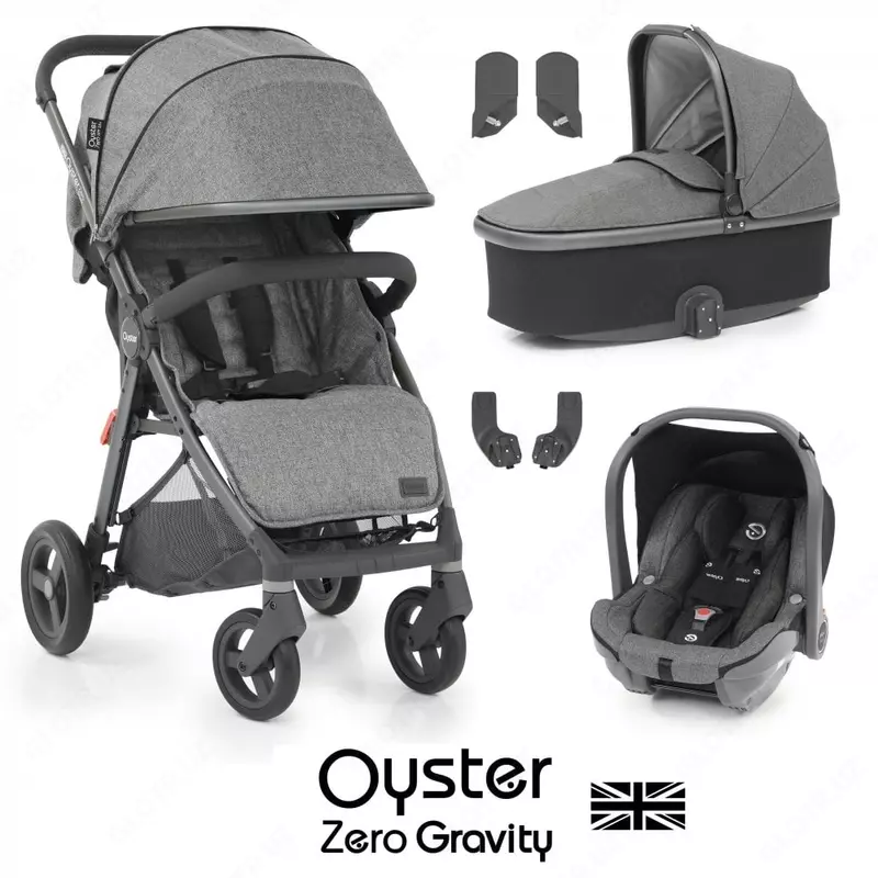 Oyster Zero Gravity Mercury 3v1 bolalar aravachasi, Angliya (kulrang)