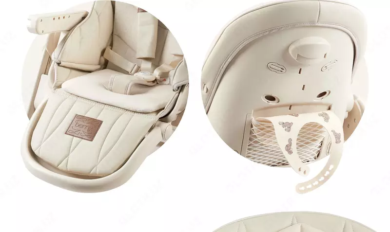 Стульчик для кормления "BERNY LUX" Happy Baby (Великобритания) beige