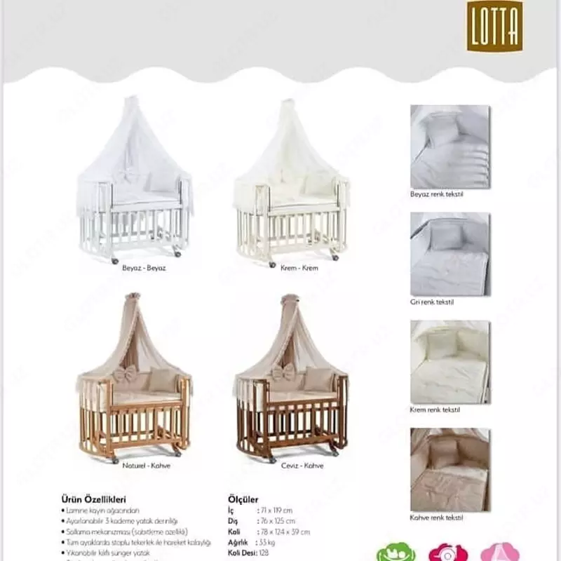 Beshik tebranadigan LOTTA Tahterevalli (Turkiya)