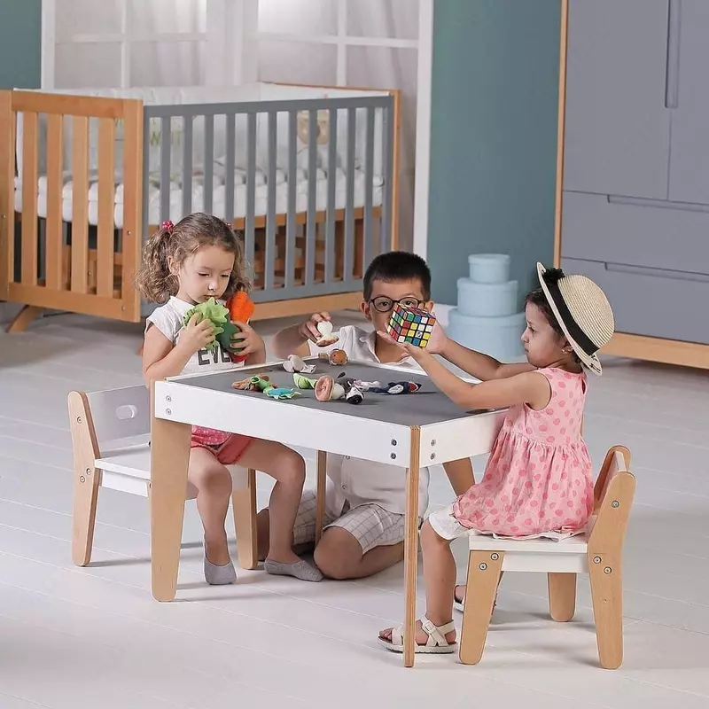 Tahterevalli tomonidan bolalar mebellari to'plami stol va stullar, (Turkiya)