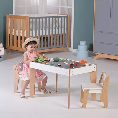 Tahterevalli tomonidan bolalar mebellari to'plami stol va stullar, (Turkiya)