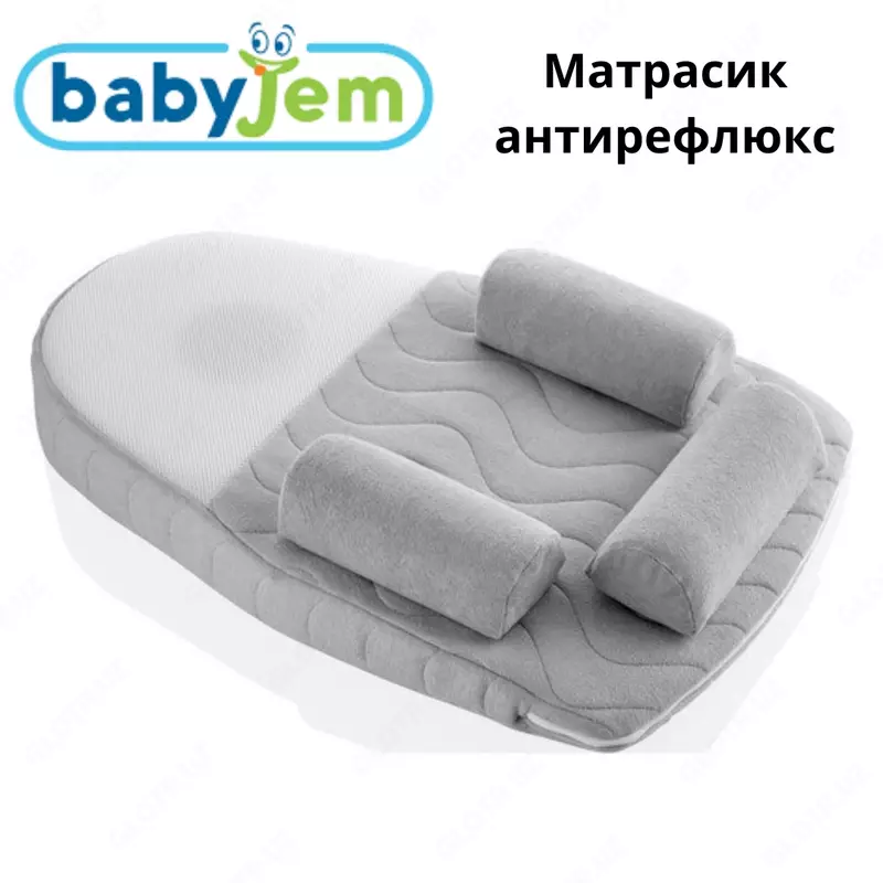 Эргономичный матрас BabyJem для сна с анти рефлюксом (Турция)