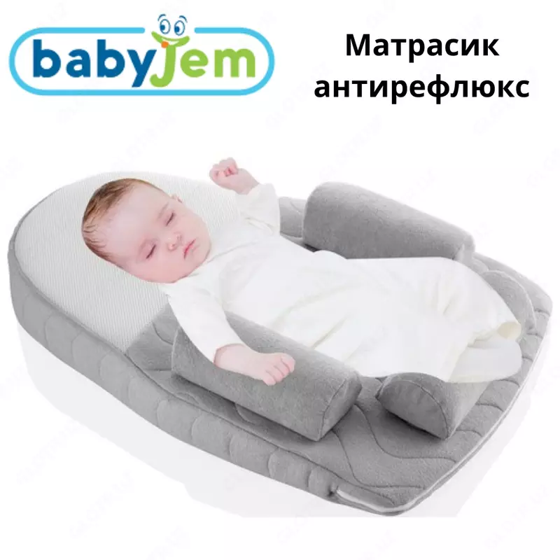 Эргономичный матрас BabyJem для сна с анти рефлюксом (Турция)