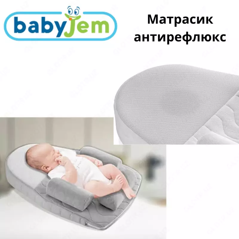 Эргономичный матрас BabyJem для сна с анти рефлюксом (Турция)