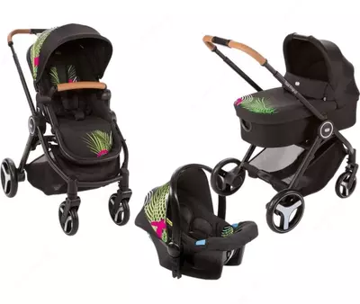 Универсальная коляска 3 в 1 Chicco Trio Best Friend Optical Jungle