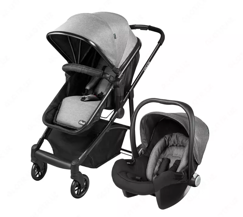 Детская коляска Jikel Baby Cruise Travel System с автолюлькой переноской 2в1 (от 0 до 3 лет)