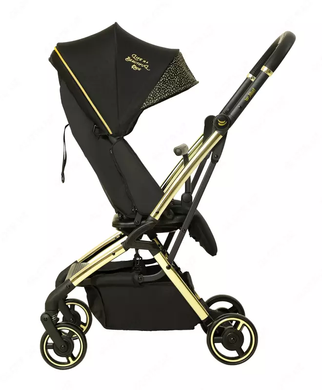 Компактная коляска Life 360 ° 2 в 1 на золотой раме от Jikel (Франция)