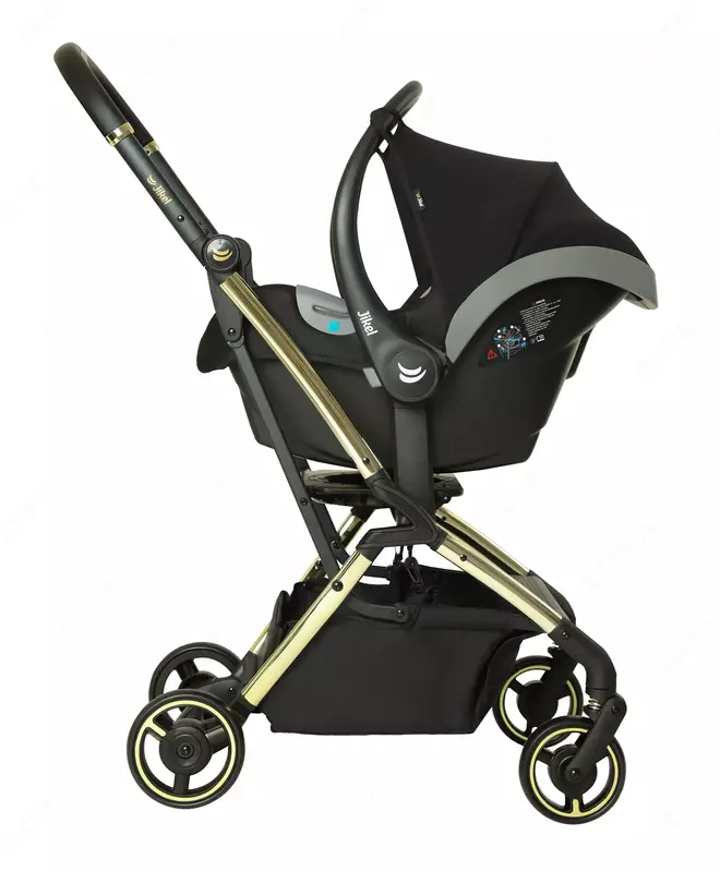 Компактная коляска Life 360 ° 2 в 1 на золотой раме от Jikel (Франция)