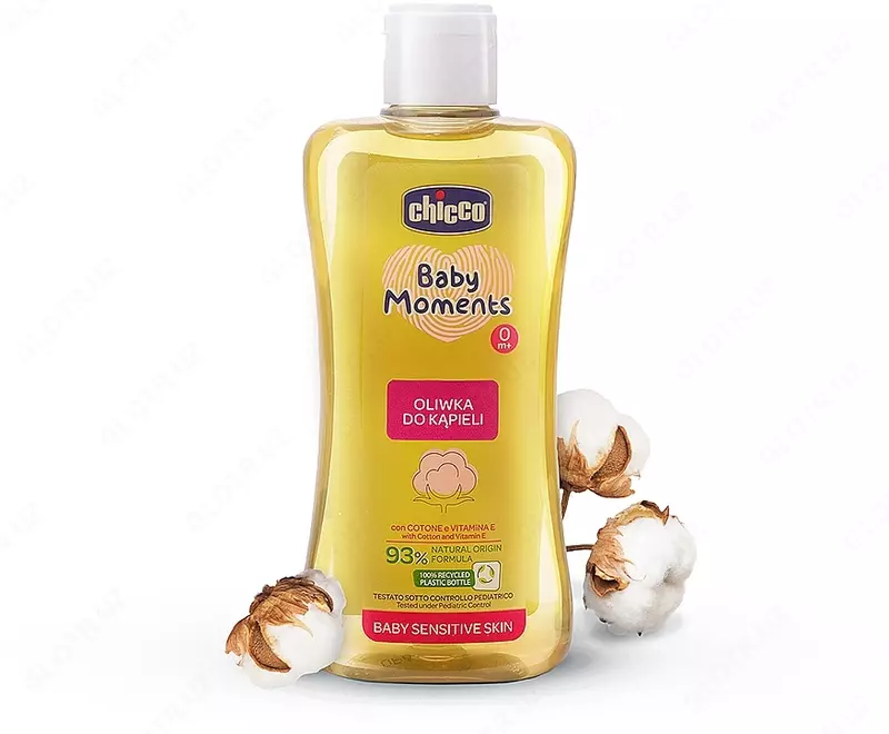 Chicco Baby Moments nozik teri uchun hammom yog'i  0+