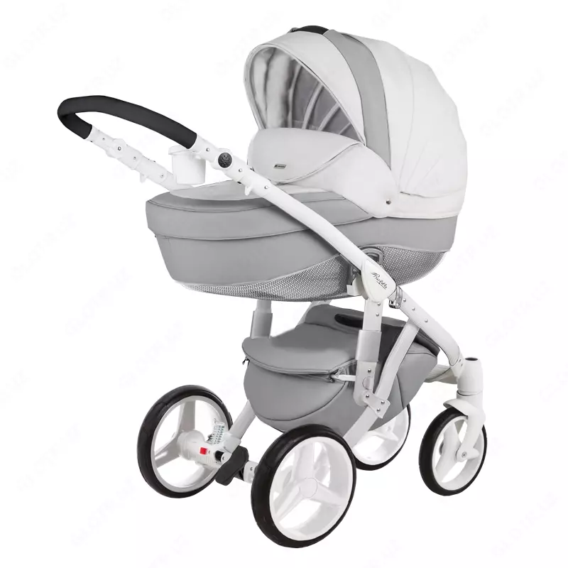 Коляска ADAMEX BARLETTA Carbon Leatherette 🇵🇱(Польша) 3 в 1