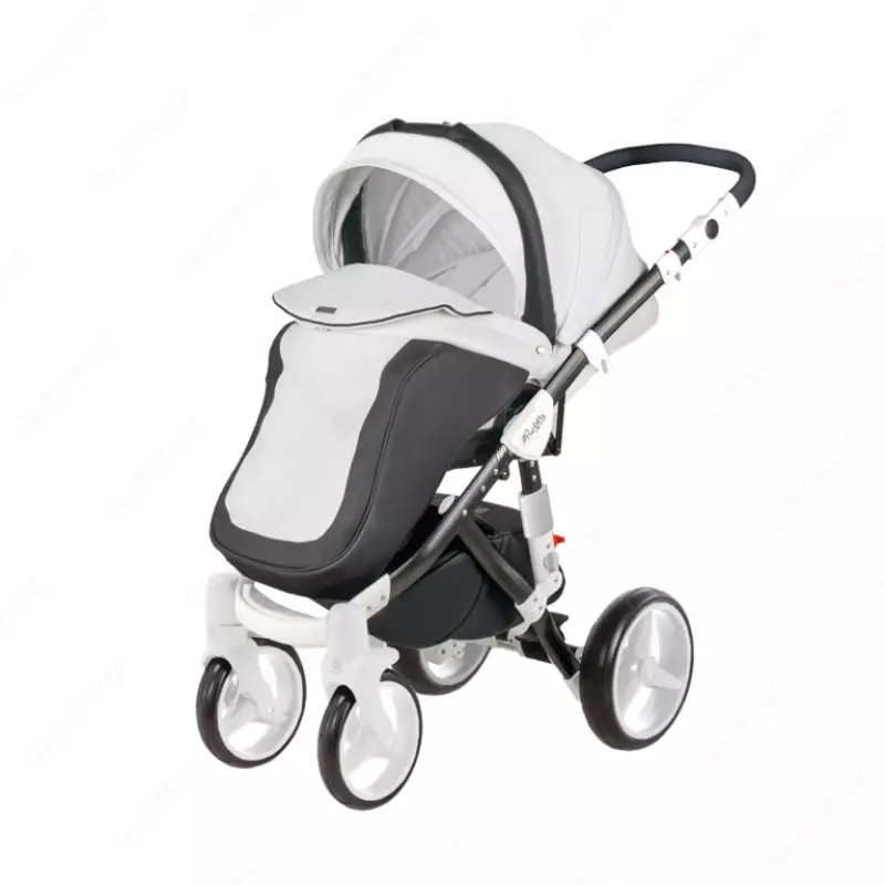 Коляска ADAMEX BARLETTA Carbon Leatherette 🇵🇱(Польша) 3 в 1
