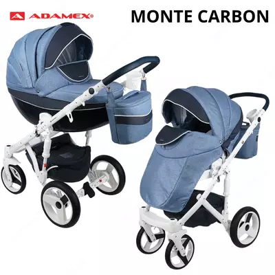 Коляска Adamex MONTE CARBON🇵🇱 3 в 1 (Польша)