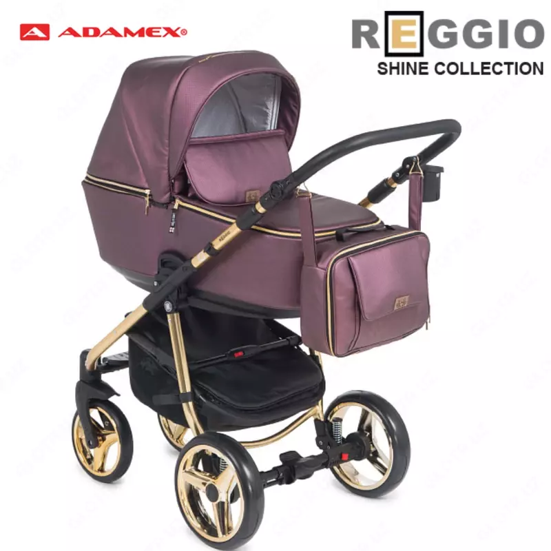 Коляска Adamex Reggio Shine 3 в 1 и 2 в 1 (Польша)