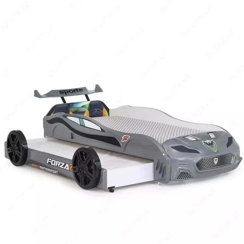 Кровать машина с выдвижным спальным местом Forza2 от Ferramini 🇹🇷 (Турция) 2 СПАЛЬНЫХ МЕСТА