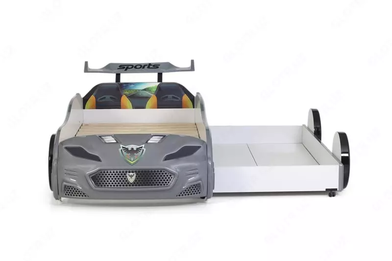 Кровать машина с выдвижным спальным местом Forza2 от Ferramini 🇹🇷 (Турция) 2 СПАЛЬНЫХ МЕСТА