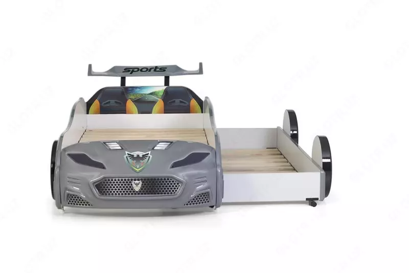 Кровать машина с выдвижным спальным местом Forza2 от Ferramini 🇹🇷 (Турция) 2 СПАЛЬНЫХ МЕСТА