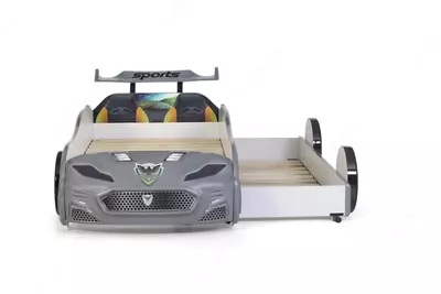 Кровать машина с выдвижным спальным местом Forza2 от Ferramini 🇹🇷 (Турция) 2 СПАЛЬНЫХ МЕСТА