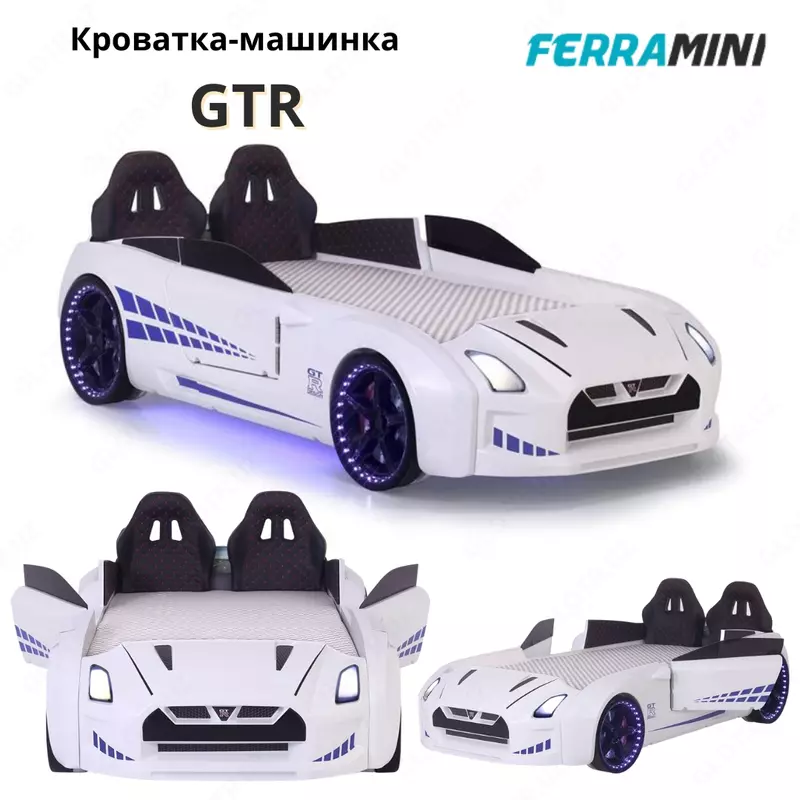 Кровать-машина GTR с открывающимися дверцами от Ferramini 🇹🇷 (Турция)