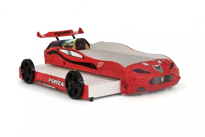 Кровать машина с выдвижным спальным местом Forza2 от Ferramini 🇹🇷 (Турция) 2 СПАЛЬНЫХ МЕСТА