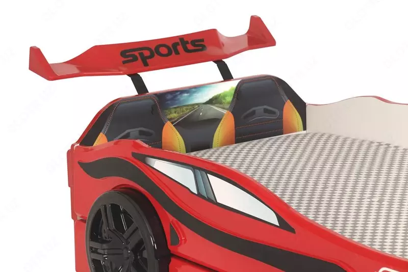 Кровать машина с выдвижным спальным местом Forza2 от Ferramini 🇹🇷 (Турция) 2 СПАЛЬНЫХ МЕСТА