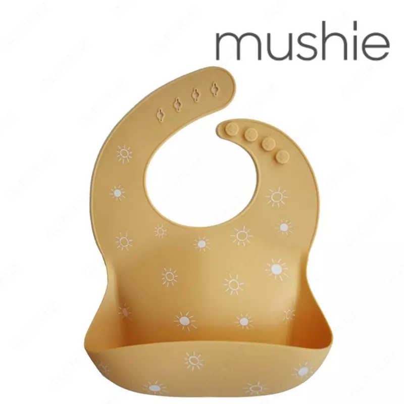 Нагрудник Mushie силиконовый sun