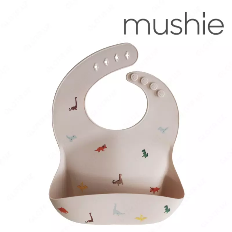 Mushie silikon dinosaurs bib