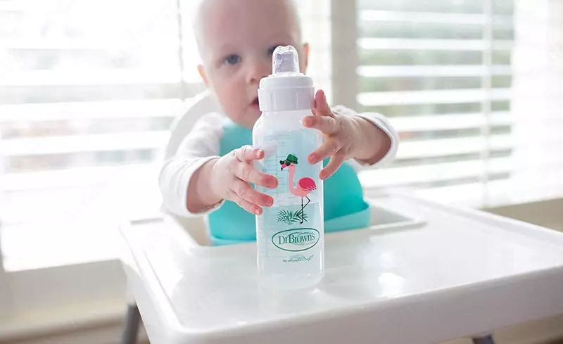 Бутылочка-поильник для кормления Option с узким горлышком, 250 мл, Dr. Brown's от 6 мес
