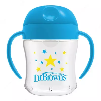 Чашка-непроливайка Dr Brown's с ноcиком 180мл с 6мес