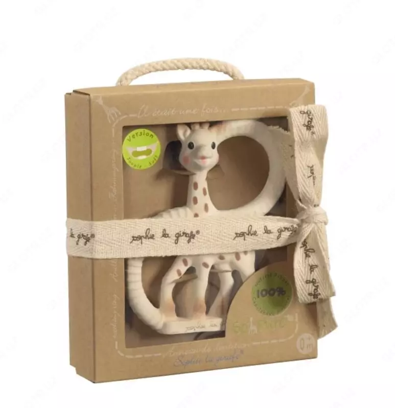 Tishli uzuk Sofi Sophie la girafe jirafasi (uzuk bilan)