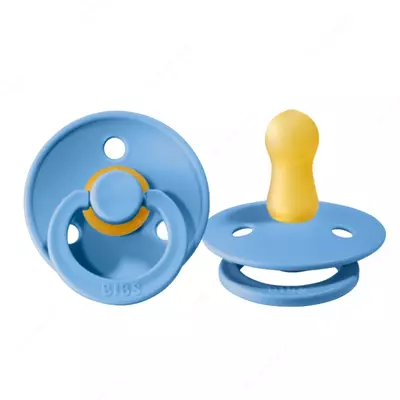 Классическая латексная пустышка BIBS COLOUR Sky Blue 6-18 месяцев (размер 2)