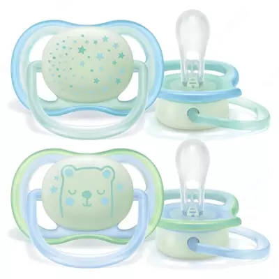 AVENT Пустышка ночная серии Ultra Air 0-6 мес.