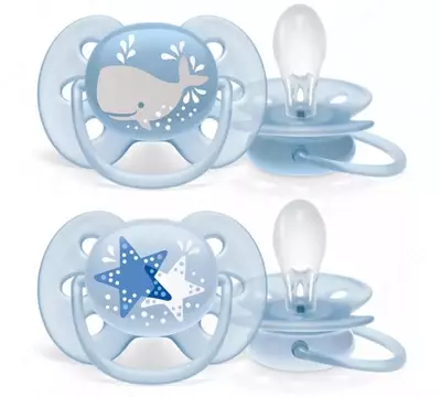 Silikon emzik Avent Ultra yumshoq (0-6 m)) 2 dona.