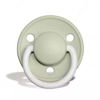 Соска-пустышка BIBS De Lux Silicone sage Glow 0-36 мес