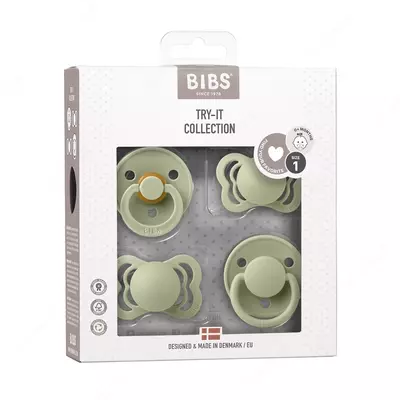 Набор BIBS Try-It Collection Colour Sage 0-6 мес