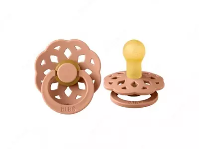 Соска-пустышка BIBS BOHEME LATEX Peach 0-6 мес