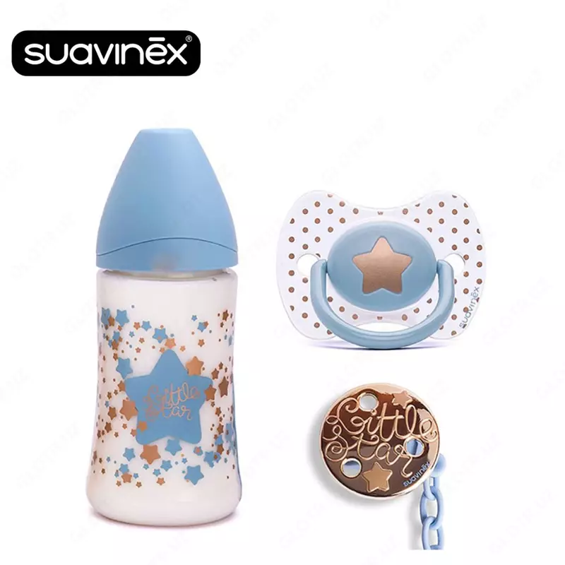 Suavinex Haute Couture "Yulduz" to'plami: 270 ml shisha, 4 oydan boshlab nipel., egasi