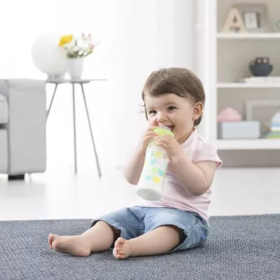 Бутылочка пластик Well-Being, 250 мл, соска силикон, 2м+