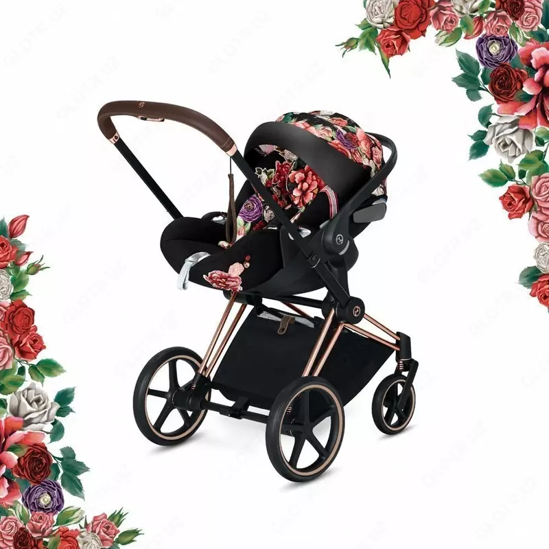 Коляска Cybex Priam IV, Spring Blossom 3 в 1