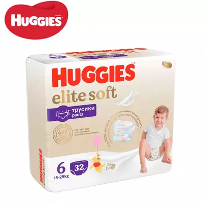 Huggies Подгузники трусики Elite Soft 12-17 кг 5 размер 68 шт.