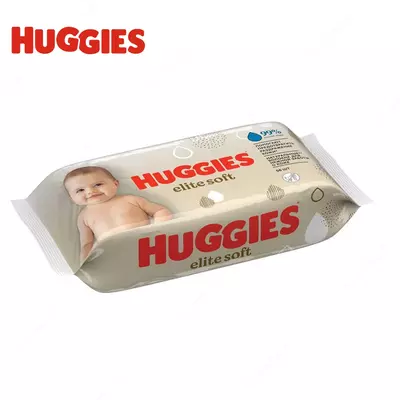 Huggies Влажные салфетки Elite Soft для новорожденных 56 шт.