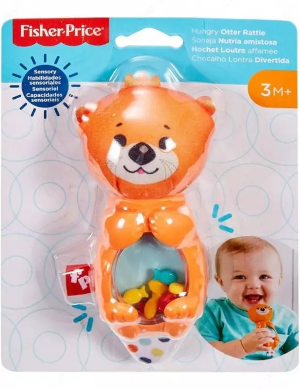 Погремушка Fisher-Price Hungry Otter от 3 мес